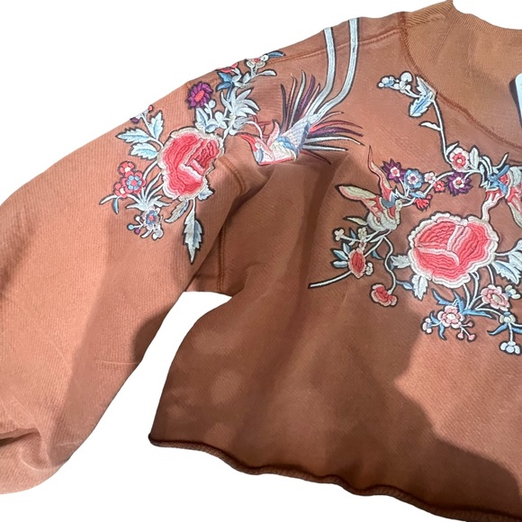 Free people embroidery crop sweater - Picture 5 of 6